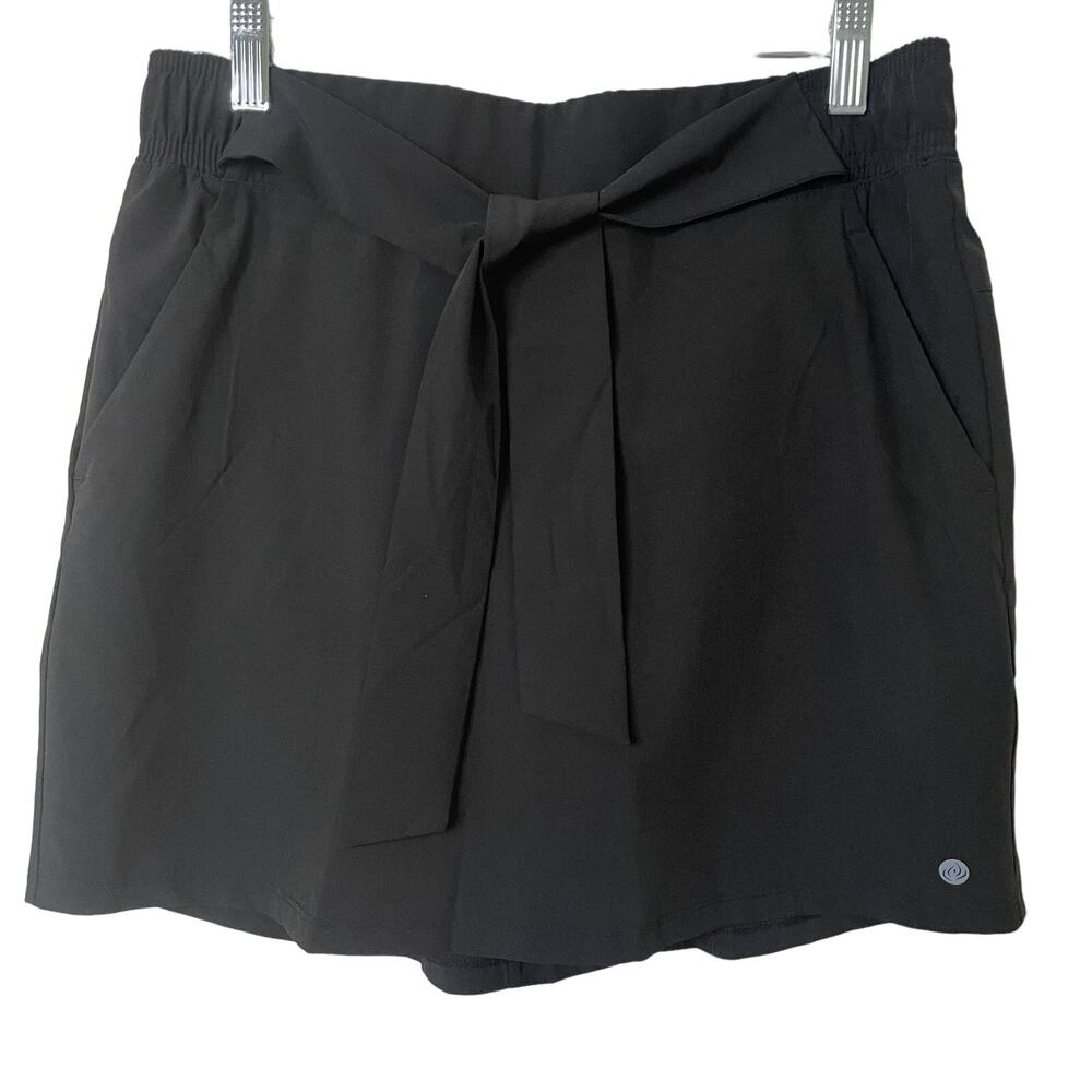 Apana Black Tie at Waist Skort Sz M